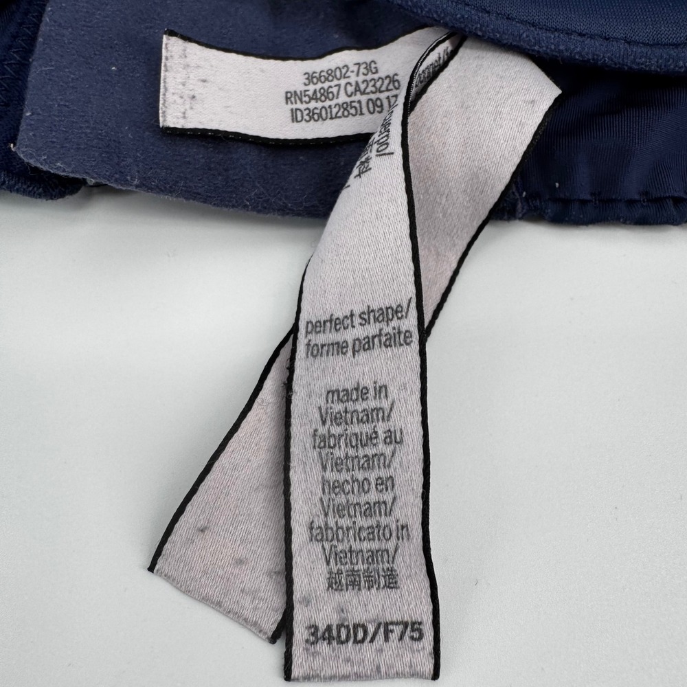 Victoria's Secret Bra Bundle 34DD T-Shirt Push-Up & Perfect Shape Navy Lilac 2pk - Picture 7 of 8